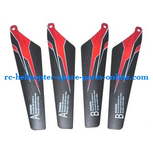 WLtoys WL S929 0929 new helicopter spare parts main blades (Red) - Click Image to Close