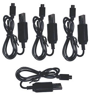 ZLRC ZLL SG107 RC drone quadcopter spare parts USB charger wire 4pcs - Click Image to Close