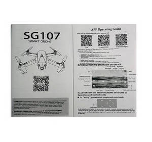 ZLRC ZLL SG107 RC drone quadcopter spare parts English manual instruction book