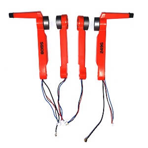 ZLL SG108 SG108-S SG108PRO Lyztoys L108 RC drone quadcopter spare parts side motors bar set (Orange) - Click Image to Close