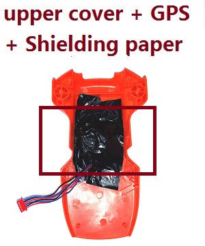 ZLL SG108 SG108-S SG108PRO Lyztoys L108 RC drone quadcopter spare parts upper cover + GPS + shielding paper (Orange) - Click Image to Close