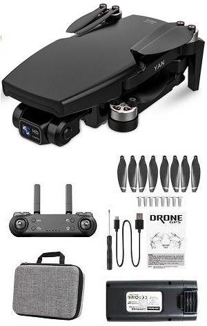 SG108PRO drone with portable bag and 1 battery, RTF Black