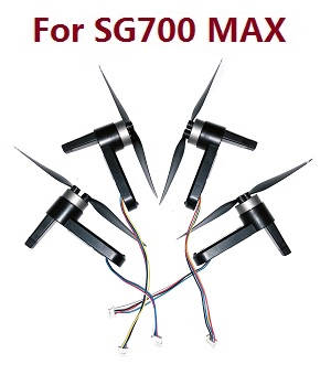 ZLL SG700 Max SG700 Pro RC drone quadcopter spare parts side motor arms module set + main blades (For SG700 MAX) - Click Image to Close