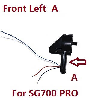 ZLL SG700 Max SG700 Pro RC drone quadcopter spare parts side motor arm module Front A (For SG700 PRO) - Click Image to Close