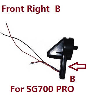 ZLL SG700 Max SG700 Pro RC drone quadcopter spare parts side motor arm module Front B (For SG700 PRO) - Click Image to Close