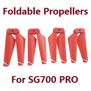 ZLL SG700 Max SG700 Pro RC drone quadcopter spare parts propellers foldable main blades upgrade Red (For SG700 PRO)