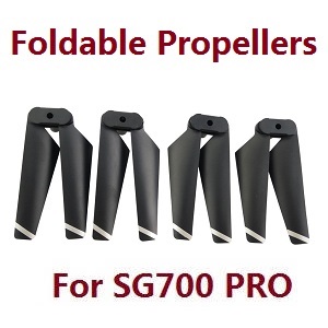 ZLL SG700 Max SG700 Pro RC drone quadcopter spare parts propellers foldable main blades upgrade Black (For SG700 PRO)
