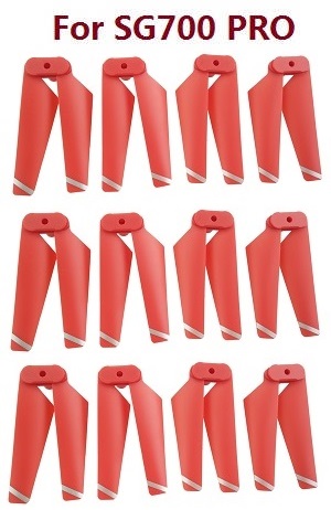 ZLL SG700 Max SG700 Pro RC drone quadcopter spare parts upgrade propellers foldable main blades Red 3sets (For SG700 PRO)