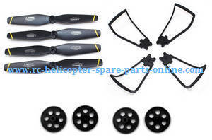 SG700-G RC drone quadcopter spare parts main blades + main gears + protection frame set - Click Image to Close