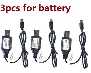 SG700-G RC drone quadcopter spare parts USB charger wire 7.4V 3pcs - Click Image to Close