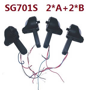 ZLRC SG701 SG701S RC drone quadcopter spare parts side motors bar set 2*A+2*B for SG701S - Click Image to Close