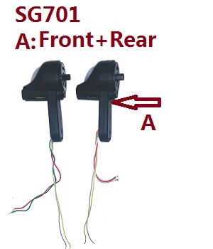 ZLRC SG701 SG701S RC drone quadcopter spare parts side motors bar set A:(Front+Rear) for SG701 - Click Image to Close