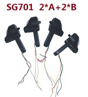 ZLRC SG701 SG701S RC drone quadcopter spare parts side motors bar set 2*A+2*B for SG701 - Click Image to Close