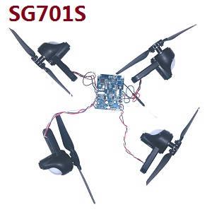ZLRC SG701 SG701S RC drone quadcopter spare parts side motor bar set + main blades + PCB board (Assembled) for SG701S - Click Image to Close