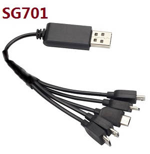 ZLRC SG701 SG701S RC drone quadcopter spare parts 1 to 3 USB charger wire for SG701S ZLRC SG701 SG701S RC drone quadcopter spare parts 1 to 3 USB charger wire for SG701S