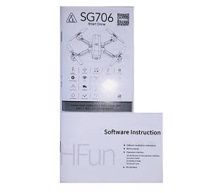 SG706 RC drone quadcopter spare parts English manual instruction book - Click Image to Close