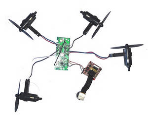SG800 RC mini drone quadcopter spare parts PCB board + main motors + main blades + 2MP wide-angle WIFI camera board (Assembled) - Click Image to Close