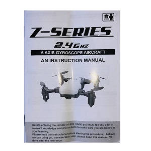 SG800 RC mini drone quadcopter spare parts English manual instruction book