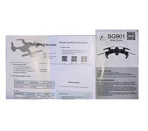 ZLRC ZZZ SG901 RC drone quadcopter spare parts English manual instruction book - Click Image to Close