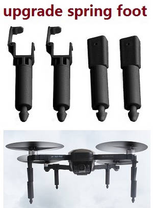 SG906 MAX Xinlin X193 CSJ X7 Pro 3 Max RC drone quadcopter spare parts uppgrade spring foot (Black) - Click Image to Close