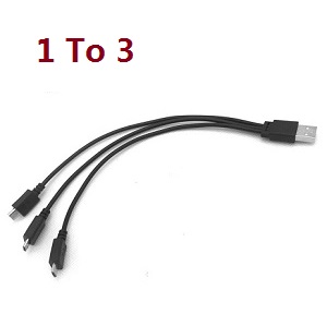 SG906 MAX Xinlin X193 CSJ X7 Pro 3 Max RC drone quadcopter spare parts 1 to 3 USB charger wire - Click Image to Close
