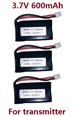 SG906 MAX Xinlin X193 CSJ X7 Pro 3 Max RC drone quadcopter spare parts 3.7v 600mAh battery for the transmitter (All can use) 3pcs