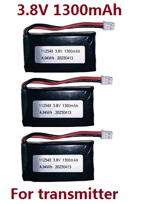 SG906 MAX Xinlin X193 CSJ X7 Pro 3 Max RC drone quadcopter spare parts 3.8v 1300mAh battery for the transmitter (All can use) 3pcs