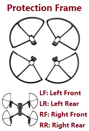 SG906 PRO RC drone quadcopter spare parts upgrade protection frame set - Click Image to Close