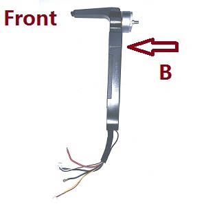 X193 PRO CSJ-X7 PRO RC drone quadcopter spare parts side motor bar set (Front B) - Click Image to Close