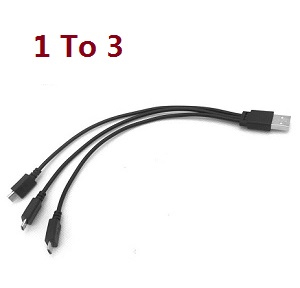 X193 PRO CSJ-X7 PRO RC drone quadcopter spare parts 1 To 3 USB charger set - Click Image to Close