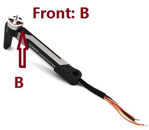 CSJ-X7 Xinlin X193 RC quadcopter spare parts main brushless motor and side bar set (Front:B)