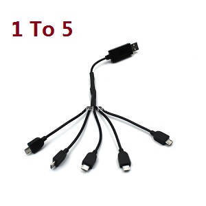 ZLRC ZLL SG907 MAX RC drone quadcopter spare parts 1 to 5 charger wire - Click Image to Close