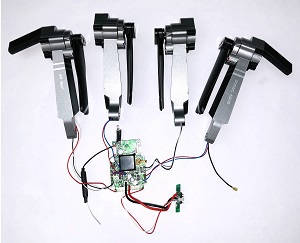 SG907 RC drone quadcopter spare parts PCB board + side motor bar set + LED lights (Assembled)