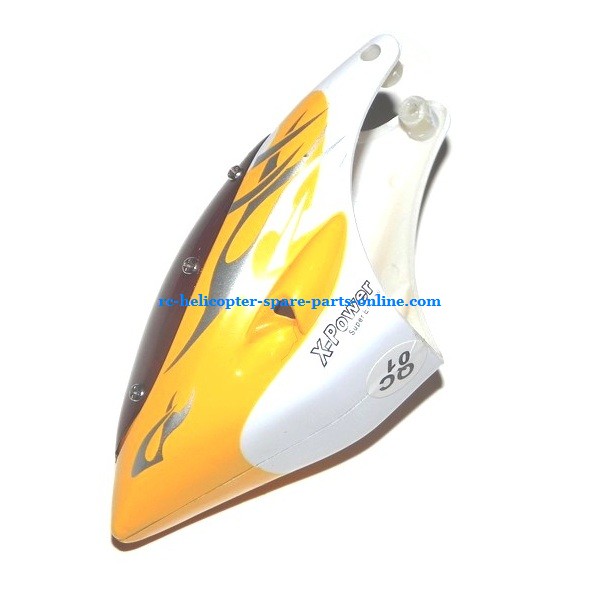 SH 6020 6020-1 6020i 6020R RC helicopter spare parts Head cover (Yellow) - Click Image to Close