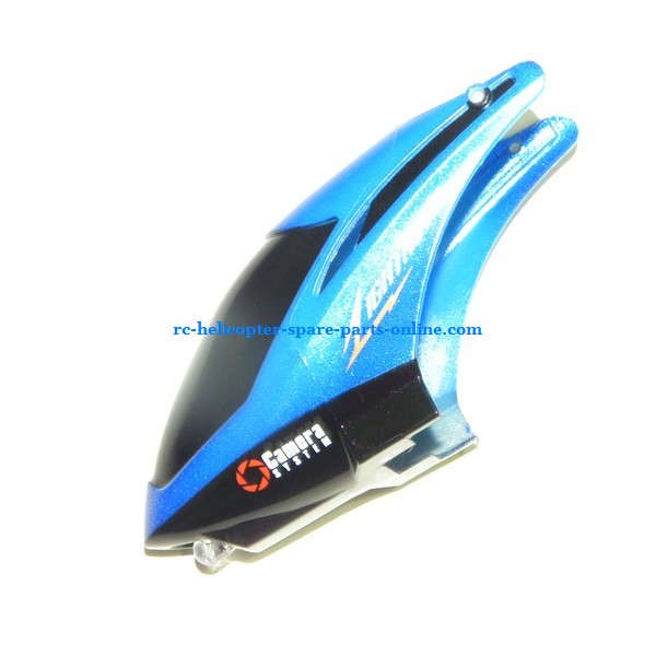 SH 6030 RC helicopter spare parts head cover (Blue) - Click Image to Close