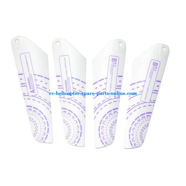 SH 6041 6041A 6041B Fly Ball spare parts main blades (Purple) - Click Image to Close