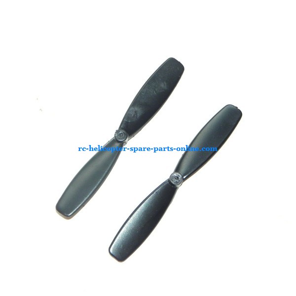 SH 6047 6047A UFO 6047B Scorpion spare parts main blades (Upper + Lower Black) - Click Image to Close