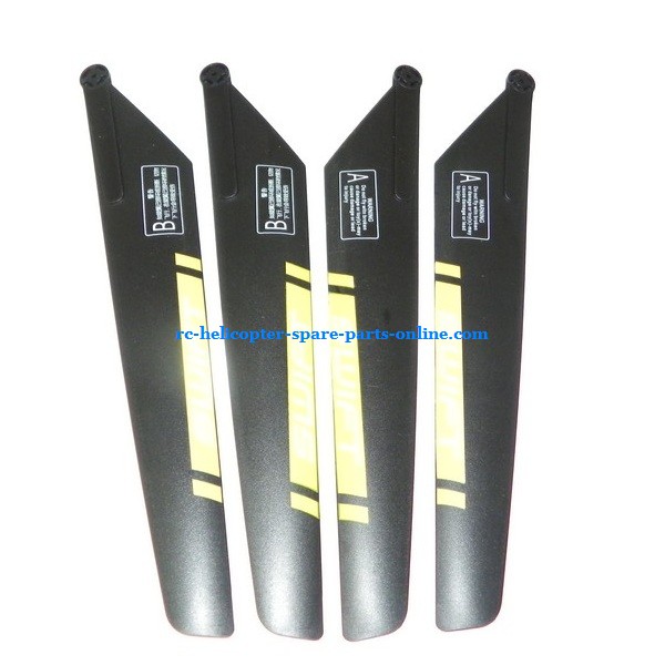 SH 8830 helicopter spare parts main blades (Yellow) - Click Image to Close