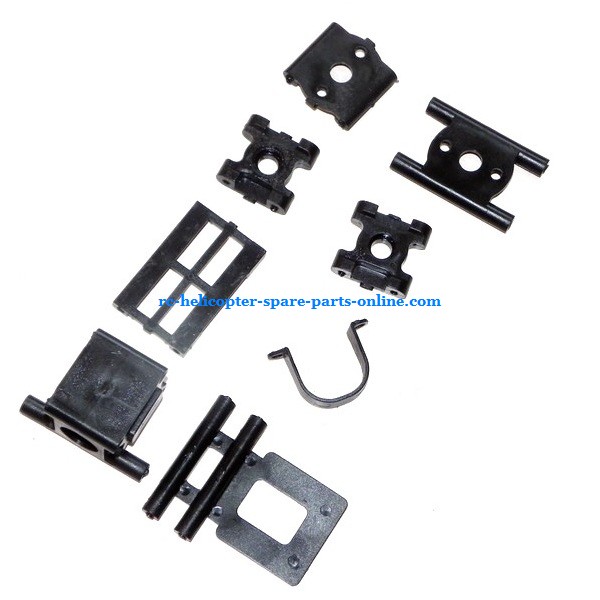SH 8832 helicopter spare parts fixed plastic parts of the frame and tail tube fixed parts etc. - Click Image to Close