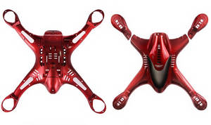 SJ RC X300 X300-1 X300-1C X300-1CW X300-2 X300-2C X300-2CW RC quadcopter drone spare parts upper and lower cover (Red x300-2)