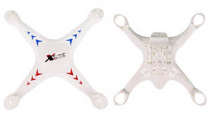 SJ RC X300 X300-1 X300-1C X300-1CW X300-2 X300-2C X300-2CW RC quadcopter drone spare parts upper and lower cover (White x300-1)