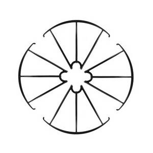 SJ RC X300 X300-1 X300-1C X300-1CW X300-2 X300-2C X300-2CW RC quadcopter drone spare parts outer protection frame set (Black)