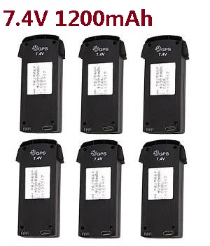SMRC S20 And S20 GPS RC quadcopter drone spare parts 7.4V 1200mAh battery for S20 GPS 6pcs - Click Image to Close