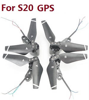 SMRC S20 And S20 GPS RC quadcopter drone spare parts side bar and motors set (For S20 GPS)