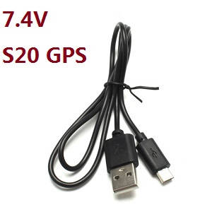 SMRC S20 And S20 GPS RC quadcopter drone spare parts USB charger wire 7.4V for S20 GPS - Click Image to Close