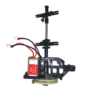 MJX T04 T604 T-64 RC helicopter spare parts body set with main motors (Assembled) - Click Image to Close