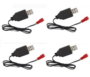 MJX T04 T604 T-64 RC helicopter spare parts USB charger wire 4pcs - Click Image to Close