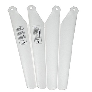 MJX T04 T604 T-64 RC helicopter spare parts main blades White 1set - Click Image to Close