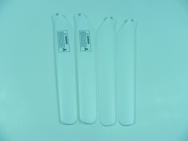 MJX T25 T625 RC helicopter spare parts main blades (2x upper + 2x lower) - Click Image to Close