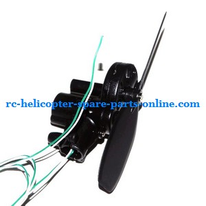 MJX T43 T643 RC helicopter spare parts tail blade + tail motor + tail motor deck (set) - Click Image to Close
